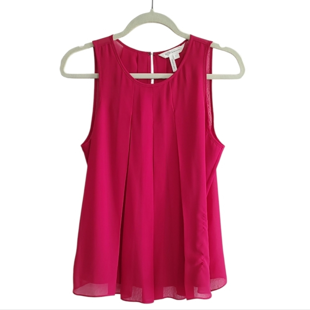 BCBGeneration Fuchsia Sleeveless Blouse